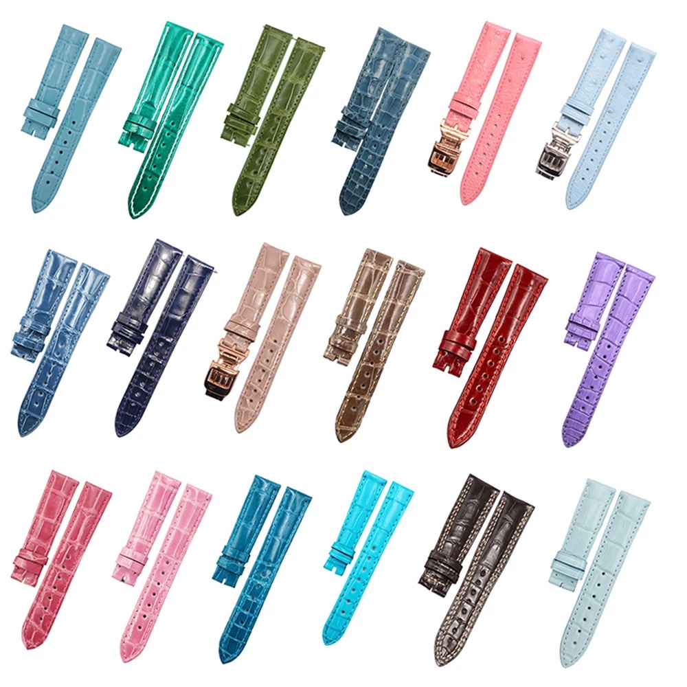 Alligator leather strap