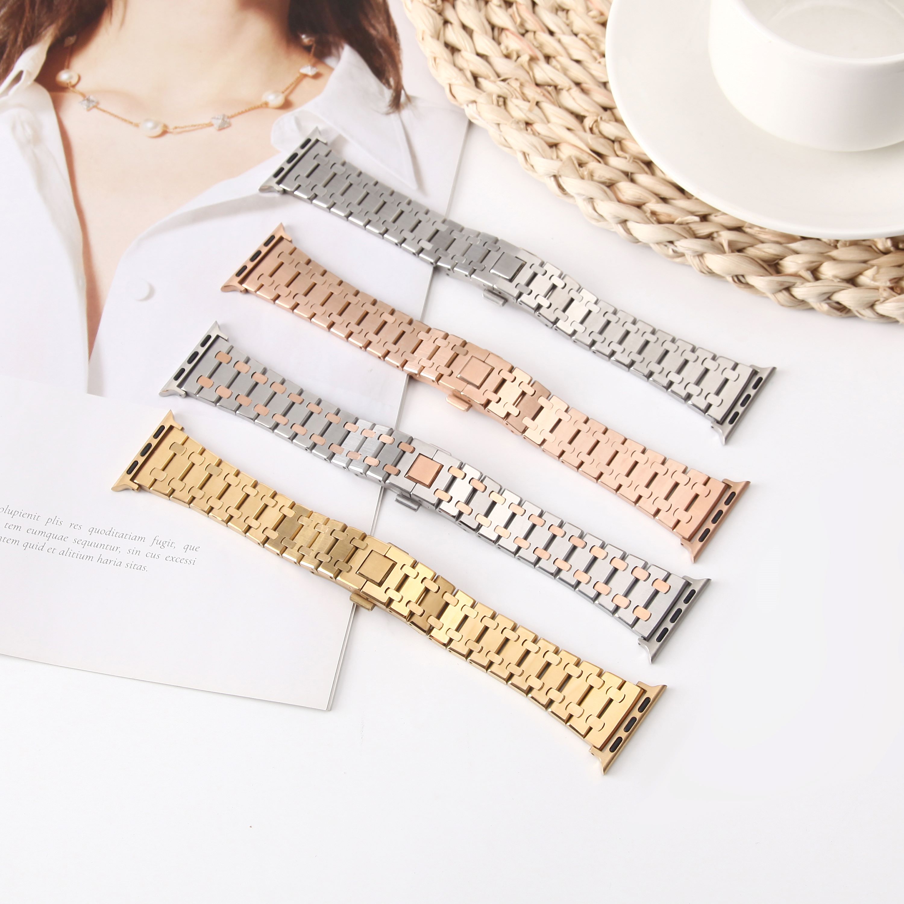 Soild steel watch strap