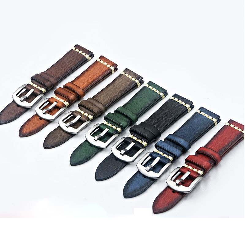 Vintage Italian Leather Watch Strap