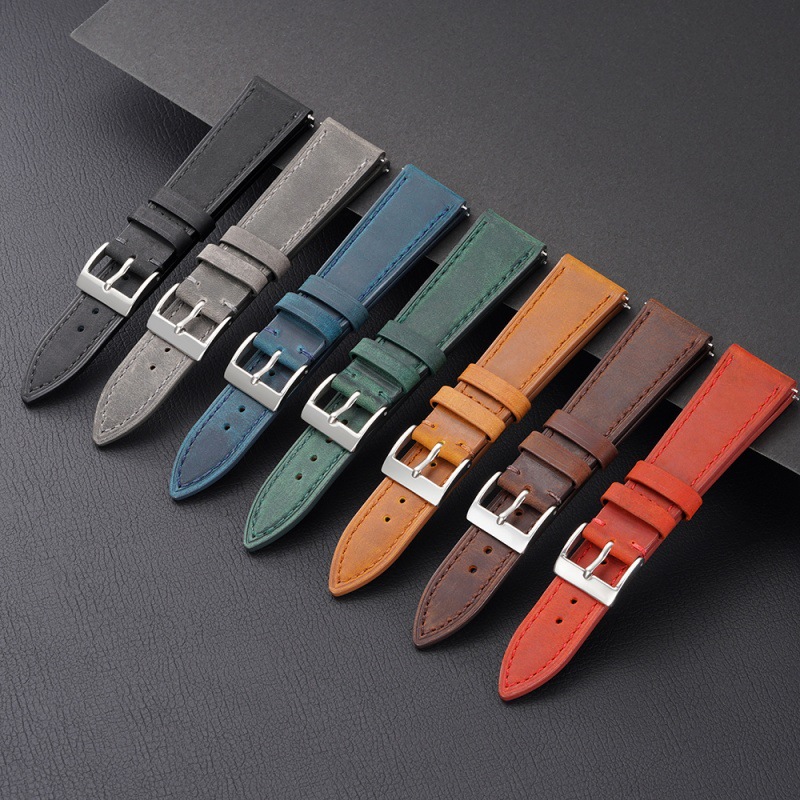Crazy horse leather watch band
