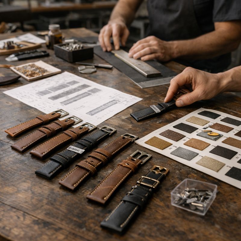 Watch strap material